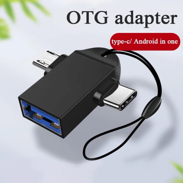 Adaptador OTG Tipo C 2 em 1 Micro USB Conversor para Conector USB 3.0 Smartphone - Image 10