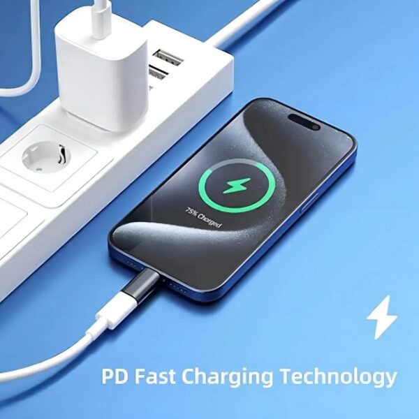 Adaptador Usb-C A'Gold CBA-25 para Lightning Compatível Para iPhone - Image 4