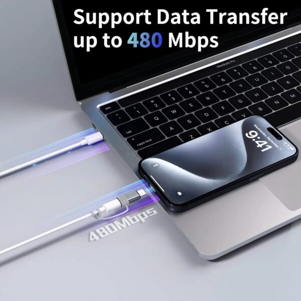 Adaptador Usb-C A'Gold CBA-25 para Lightning Compatível Para iPhone - Image 5