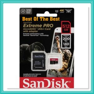 Cartao Memoria Sandisk Micro Sdxc Extreme Pro 200mb/s 512gb