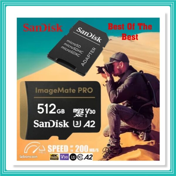 SanDisk 512GB ImageMate Pro MicroSDXC UHS-1 - 200mbps