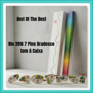 Rio 2016 Coleção Completa De 7 Pins Bradesco Com A Caixa