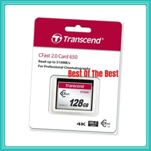 Cartão Cfast 128Gb Transcend CFX650 TS128GCFX650 - 510Mb/s