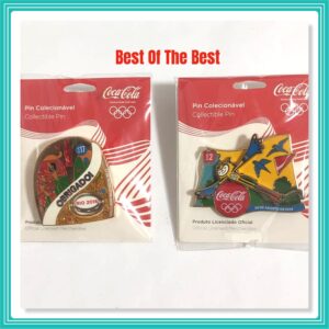 Pins De Garrafa Da Coca-Cola Rio 2016 1X Dia 2, E 1X Dia 17