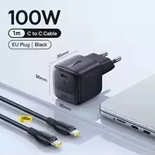 Carregador Baseus 100W Gan6 Ultra Mini E Ultra Rápido Com Cabo 1M. Somente 220V - Imagem 4